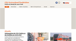 Desktop Screenshot of cdu-zweibruecken.de